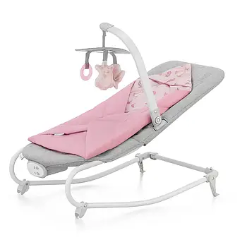 Центр гойдалки-шезлонг Kinderkraft Felio 2 Peony Rose (заспокійливі мелодії, вібрація, 3 іграшки)
