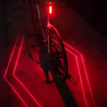 Велосипедний ліхтар задній фонарь LEADBIKE LD80-6LED, Задній стоп сигнал VK-446 для велосипеда, фото 5