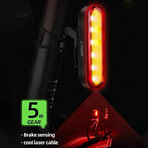 Велосипедний ліхтар задній фонарь LEADBIKE LD80-6LED, Задній стоп сигнал VK-446 для велосипеда, фото 6