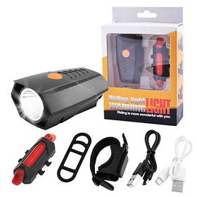 Лед фара на велосипед BSK-178-1-XPG +STOP-5SMD, який перезаряджається, Ліхтар для велосипеда GH-217 з акб