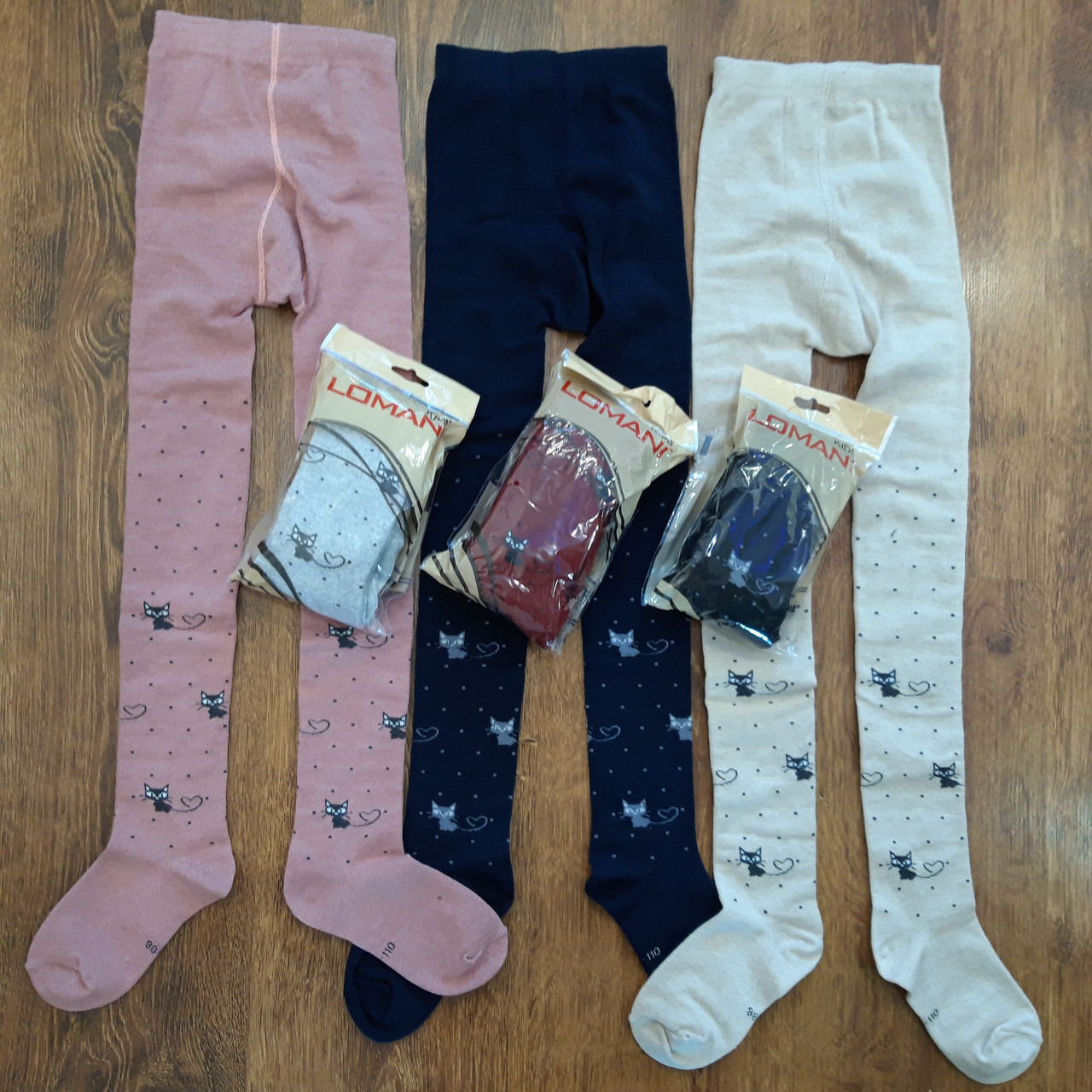 Дитячі колготи"LOMANI" Україна Котики / 6 штук, фото 1