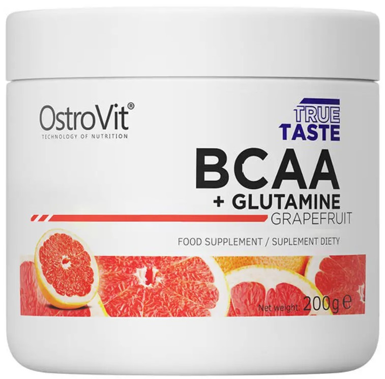 Амінокислоти OstroVit BCAA + Glutamine 200 g Грейпфрут