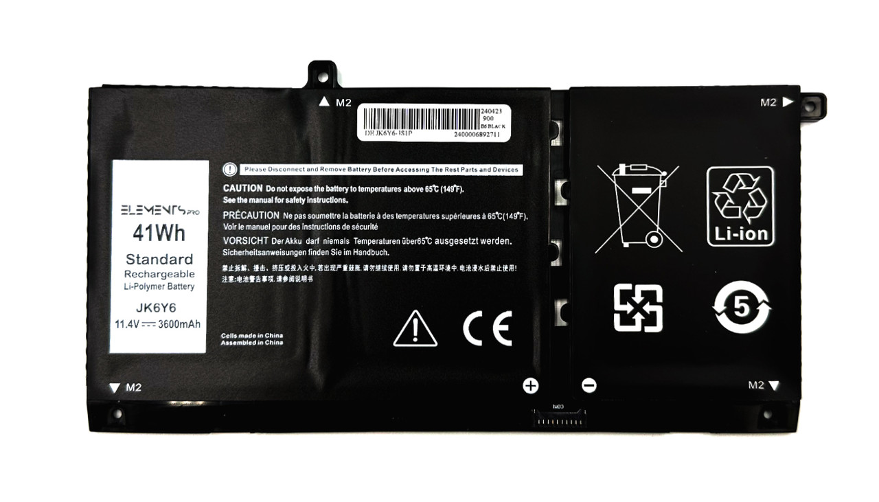 Батарея Elements PRO для Dell Vostro 5401 5402 5501 5502 Latitude 3410 3510 Inspiron 5300 5301 5400 5401 5402 5405 5408 5501 5502