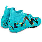 Сороконіжки футбольні з носком SP-Sport Active 2312 розмір 42 Mint-Black, фото 5