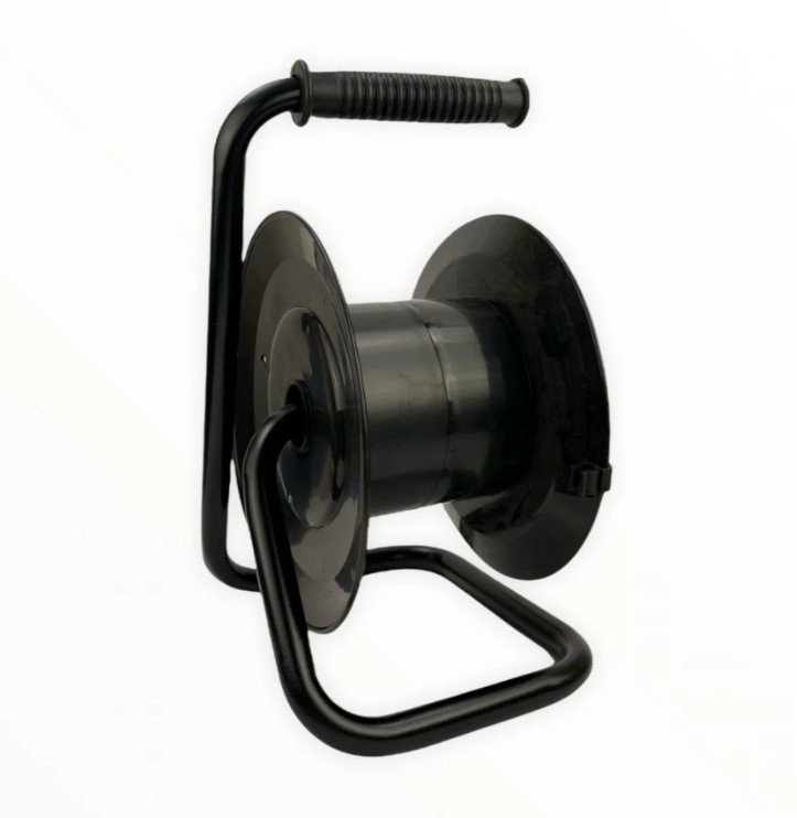 Котушка для подовжувача до 15м без кабелю на 4 гнізда з заземлення Ø185 мм, фото 1