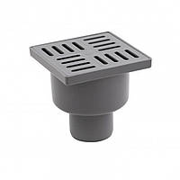 Трап ANIplast з вертикальним випуском 50 мм, з нержавіючою решіткою 10х10 см TQ5202EU