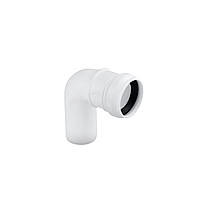 Коліно для внутрішньої каналізації Rozma 32х90° біле