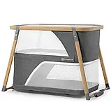 Ліжечко манеж приставне 4в1 Kinderkraft Sofi (складається, дорожня сумка, 2 рівні матраца) Сірий, фото 3