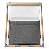 Ліжечко манеж приставне 4в1 Kinderkraft Sofi (складається, дорожня сумка, 2 рівні матраца) Сірий, фото 4