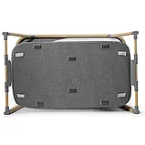 Ліжечко манеж приставне 4в1 Kinderkraft Sofi (складається, дорожня сумка, 2 рівні матраца) Сірий, фото 8