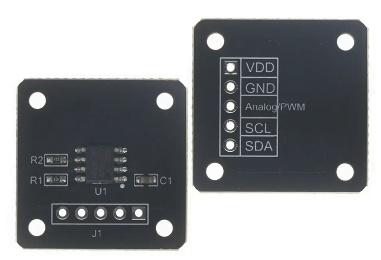 MT6701-I2C модуль магнітного датчика кута повороту 14-біт енкодер MagnTek (AS5600)