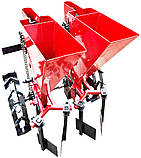 2-рядна часникосаджалка ЧСН-2 (1т) до мотоблока саджалка часнику та цибулі (2 комплекти ложечок - 23 мм та 26 мм), фото 5