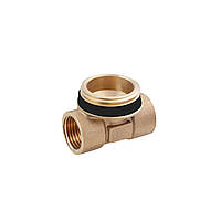 Трійник для колектора Karro 1/2"x1"x1/2" ВЗВ латунний KR-17038