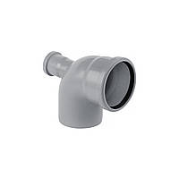 Коліно для внутрішньої каналізації Rozma 110х90° з відведенням 50 мм назад