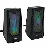 🧡Комп'ютерні колонки JEDEL S-524 з RGB підсвіткою
