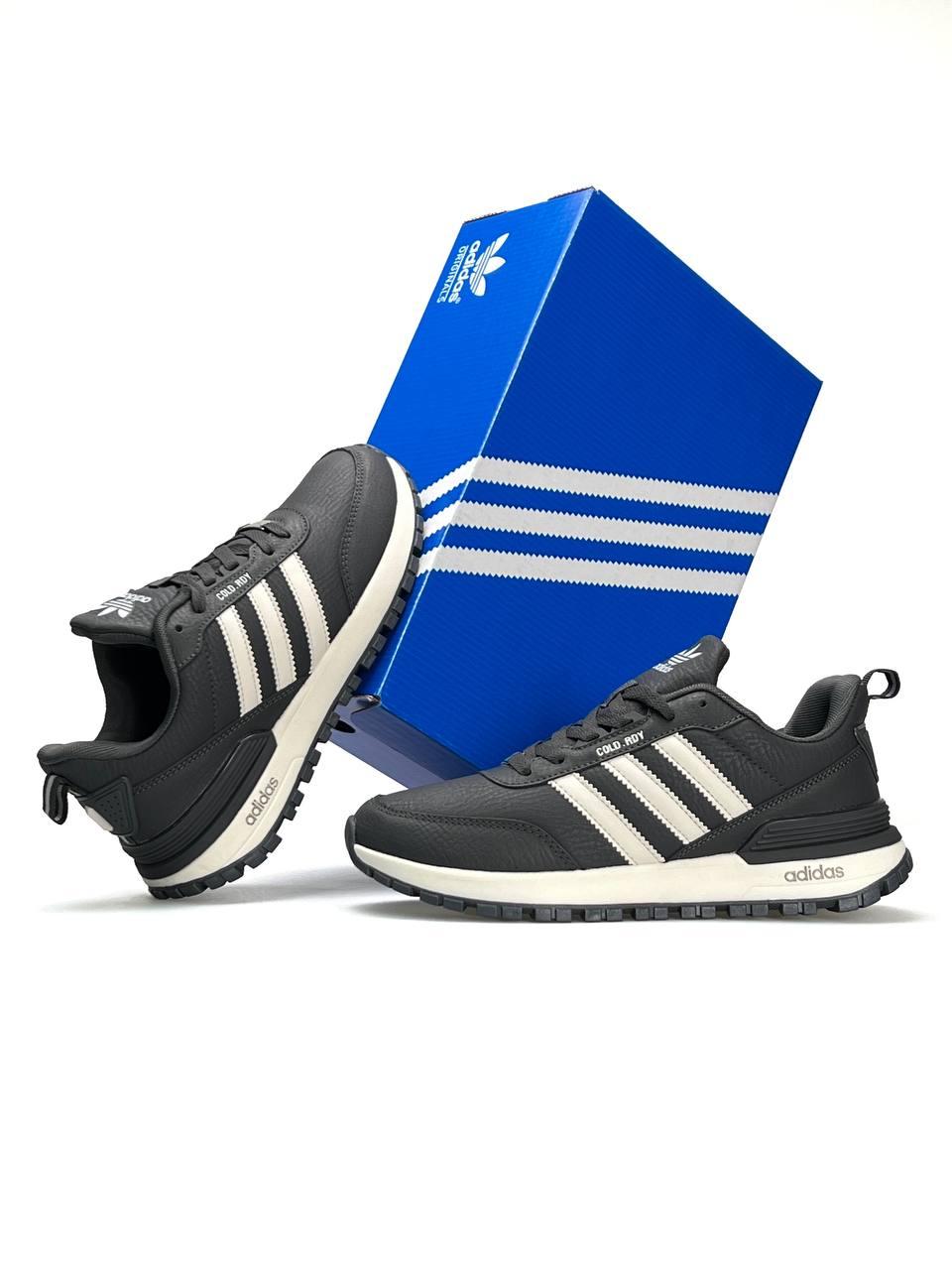 Чоловічі шкіряні кросівки Adidas Originals Run 60s 3.0 Grey Beige, чоловічі кеди Адідас сірі. Чоловіче взуття