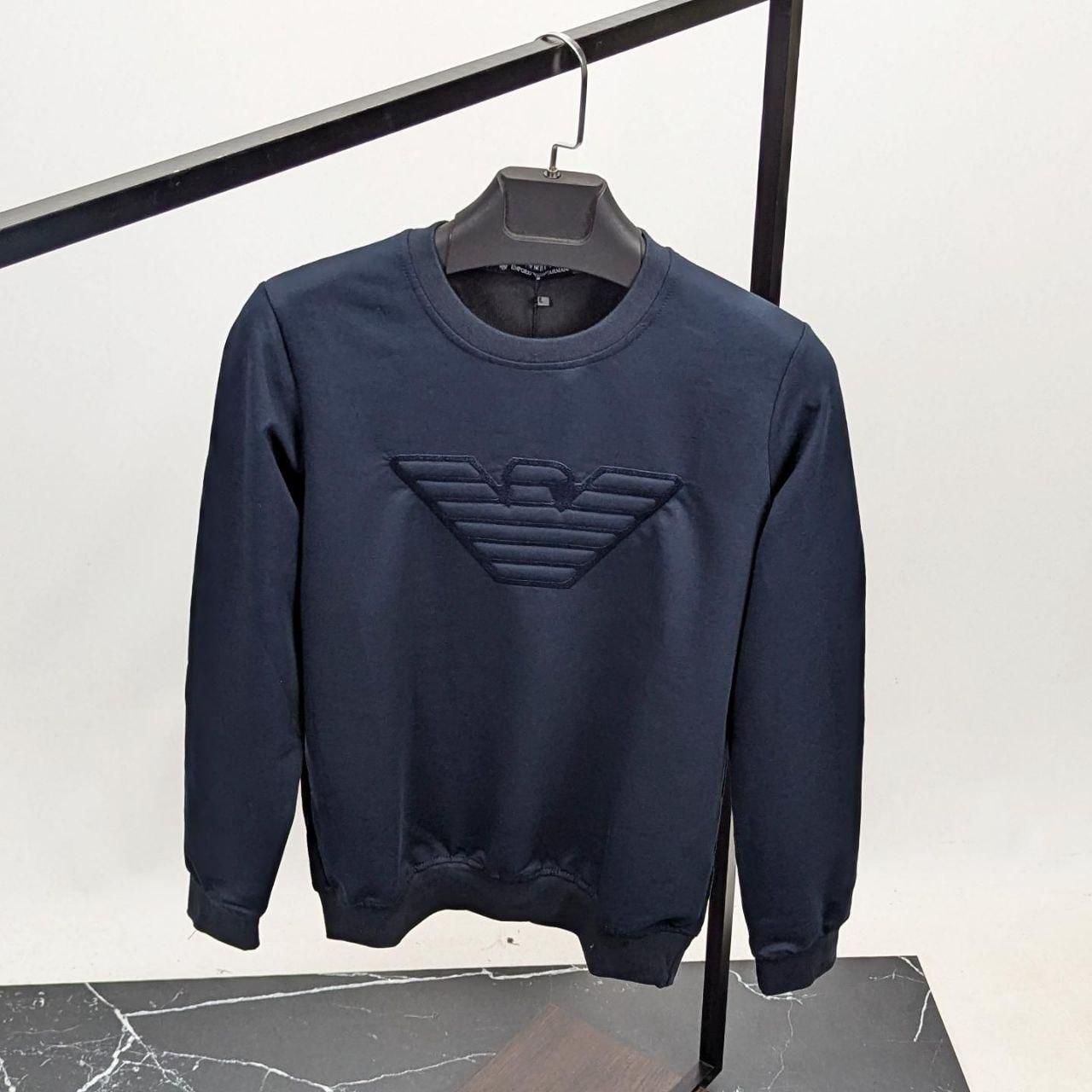 Чоловіча кофта світшот Emporio Armani CK8569 синя