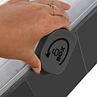 Великий органайзер для ліків, валіза з дворівневими полицями Ruhhy, сірий/прозорий, фото 6