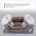 Лежанка для собаки або кішки (розмір М - 54x40x14 см) Ecarla KOT08, Сірий, фото 5