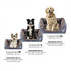 Лежанка для собаки або кішки (розмір М - 54x40x14 см) Ecarla KOT08, Сірий, фото 7