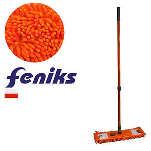 Професійна Швабра посилена LUX SHENILOWY мікрофібра, Feniks Оранжева