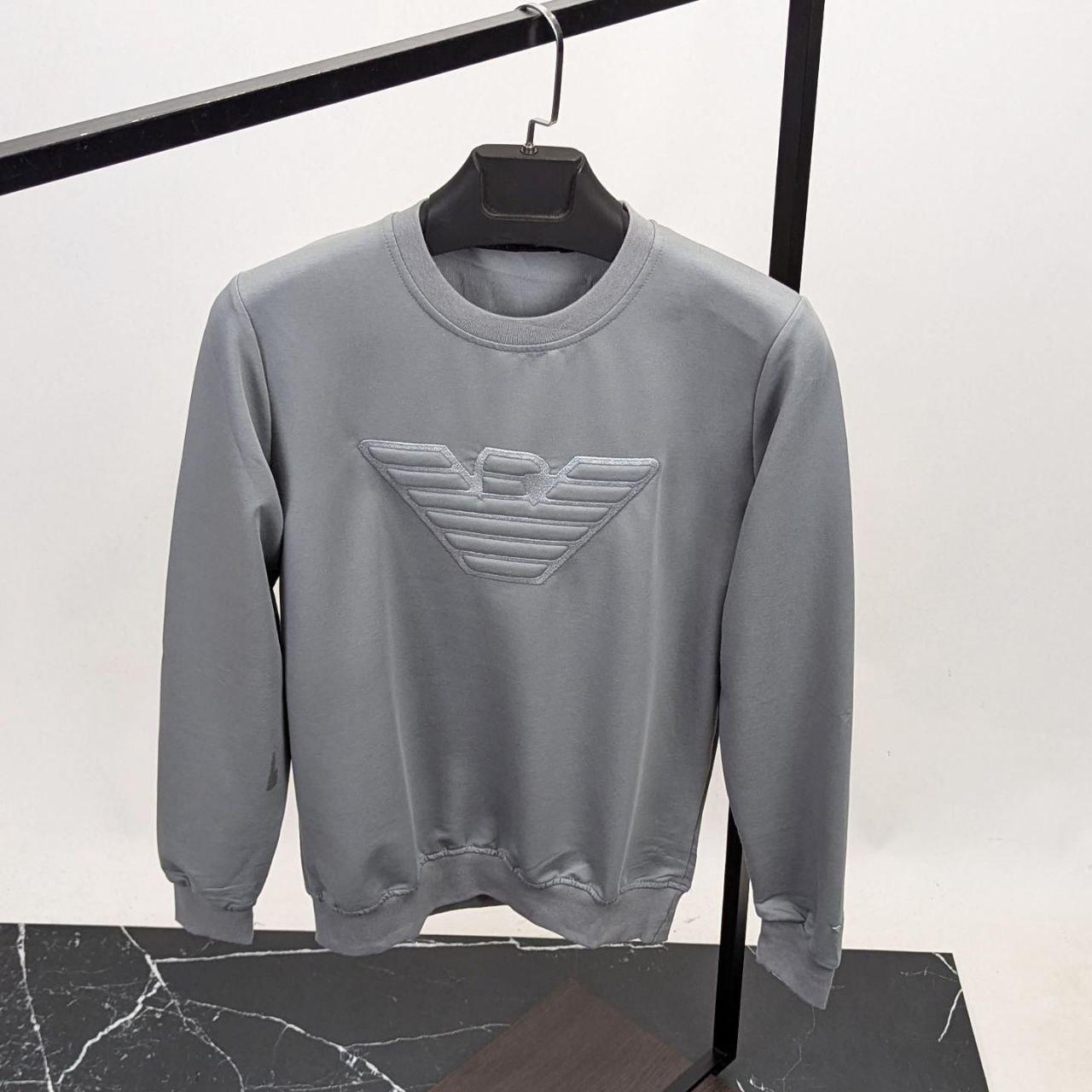 Чоловіча кофта світшот Emporio Armani CK8568 сіра