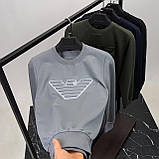 Чоловіча кофта світшот Emporio Armani CK8568 сіра, фото 8