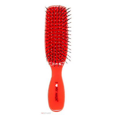 Щітка для волосся I Love My Hair Spider S, 9 рядів глянцева червона (1503 RED)