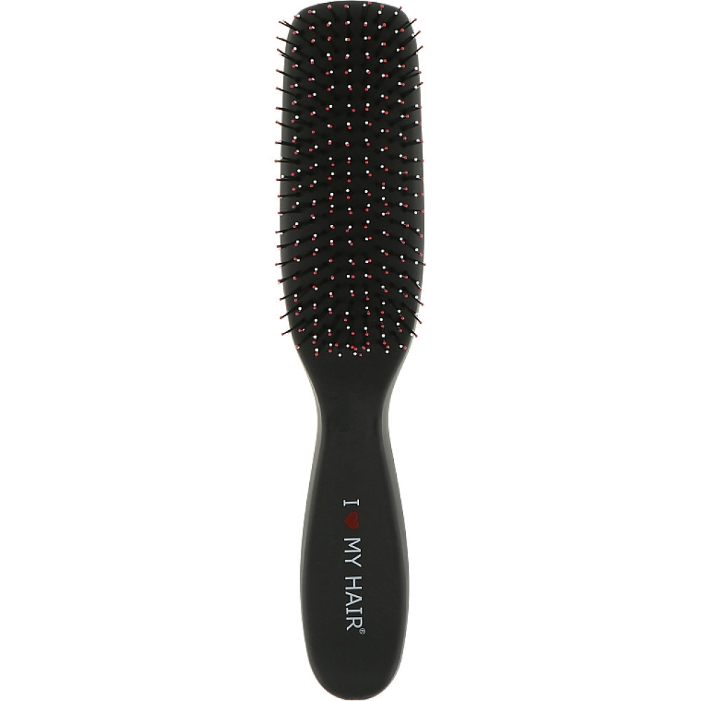 Щітка для волосся I Love My Hair Spider М, 9 рядів глянцева чорна (1501 BLACK)