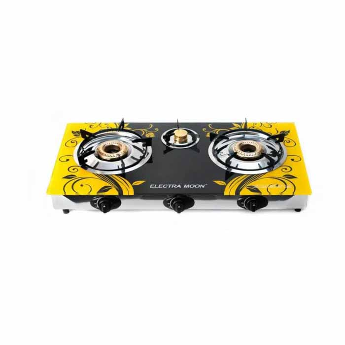 Газова плита настільна 3 конфорки скло ELECTRA MOON