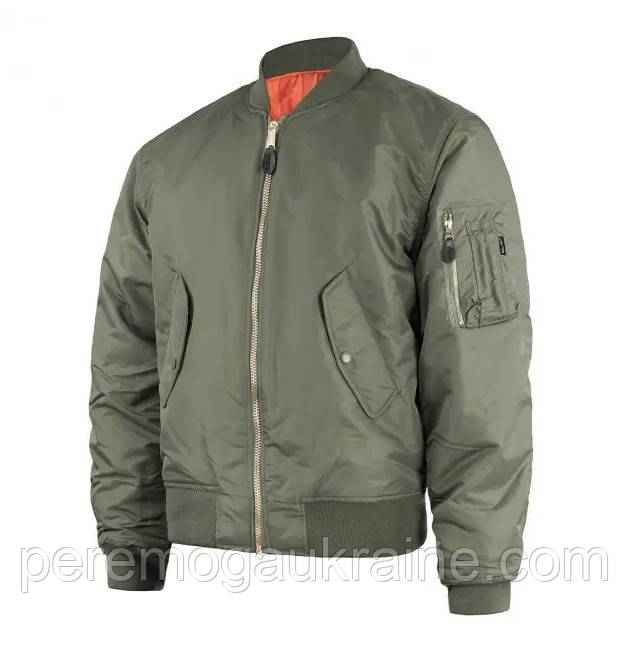 Бомбер куртка Mil-Tec ma-1 flyers basic Olive 10402001 розмір S
