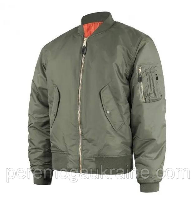 Бомбер куртка Mil-Tec ma-1 flyers basic Olive 10402001 розмір M