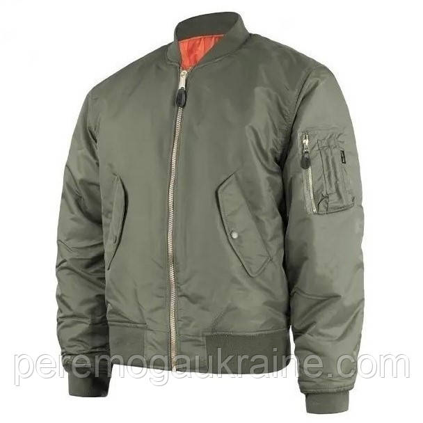 Бомбер куртка Mil-Tec ma-1 flyers basic Olive 10402001 розмір 5XL