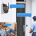 Вулична WIFI камера відеоспостереження 4МП, Wonsdar PW12-5K / Бездротова IP камера / Зовнішня поворотна камера, фото 4