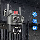 Вулична WIFI камера відеоспостереження 4МП, Wonsdar PW12-5K / Бездротова IP камера / Зовнішня поворотна камера, фото 6