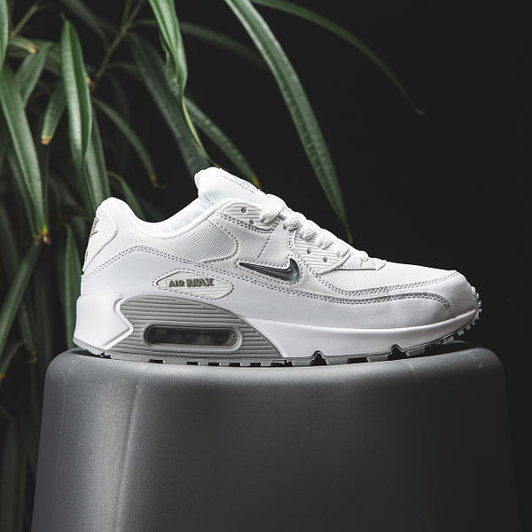 Nike Air Max 90 Jewel Swoosh White Grey 90 Krosonavtik 2357895067