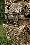Військовий Килимок для сидіння Піксель/Cordura 1000D потрійний, п'ятиточка трисекційна Kiborg П-3, фото 8