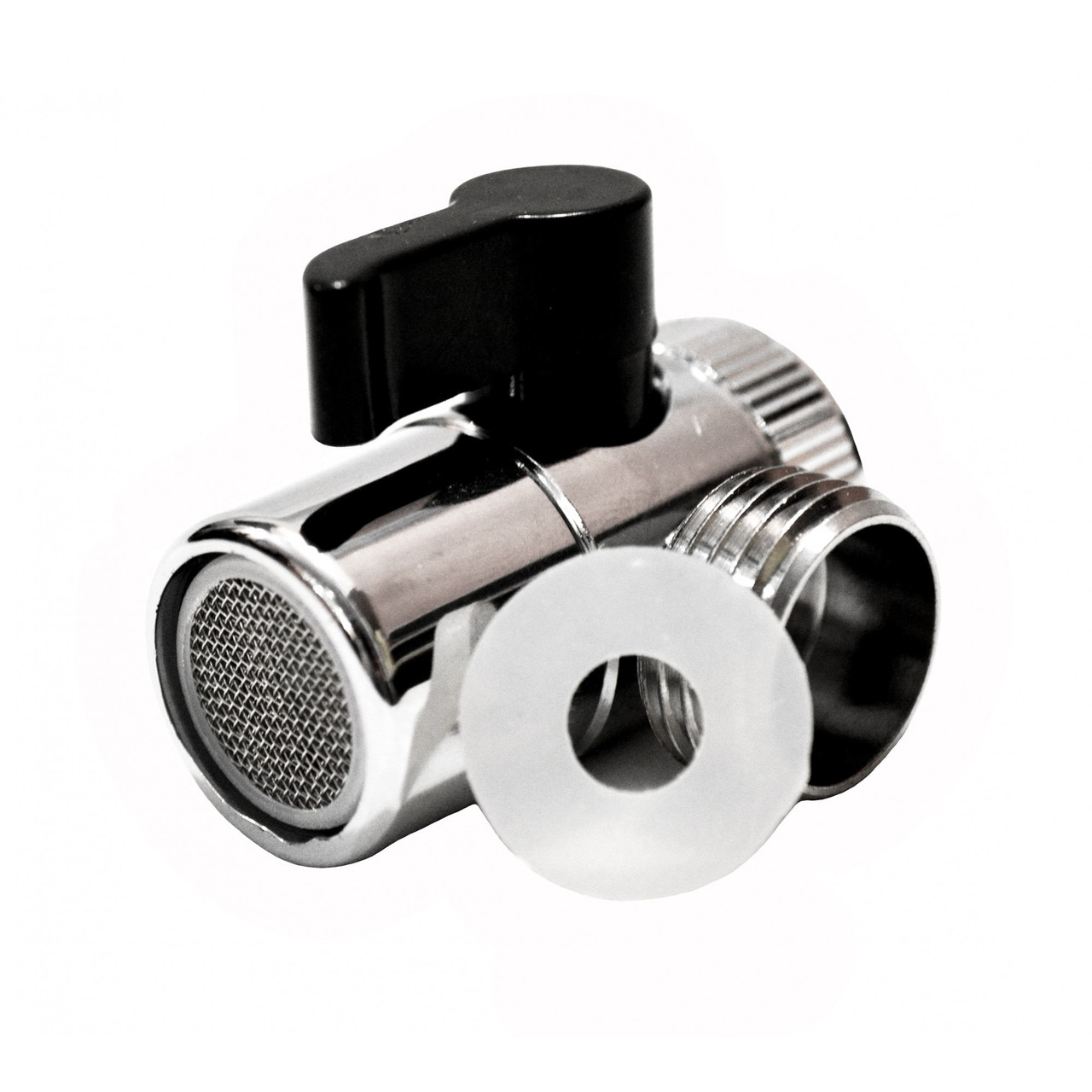 Дивертор перемикач Ango HJ-B005 М22 внутрішнє різьблення метричне під шланг 1/2 зовнішнє різьблення, фото 1