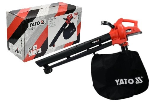 Порохотяг для листя акум. YATO: 12500 об/хв, продуктивність- 8 м³/хв, збірник- 45 л(БЕЗ АКУМУЛЯТОРА)