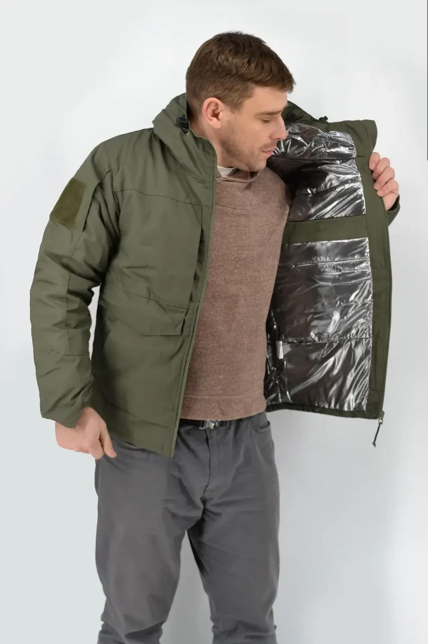 Чоловіча тактична куртка Omni-Heat Reflective, мультифункціональна чоловіча куртка до -20С