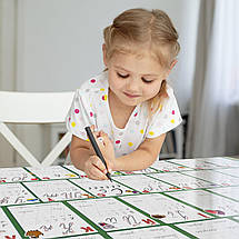 Дитяча наклейка на стіл із прописами алфавіту, 60 х 100 см, фото 4