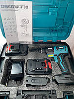 Набір інструментів 13 в 1 в кейсі 21V Шурупокрут турбінка мініпилка мийка лобзик гайковерт реноватор