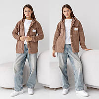 Сорочка на дівчинку Тедді 140 см 003293 Коричневий