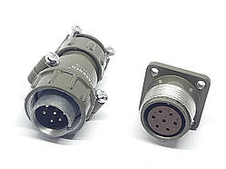 Металевий силовий роз'єм P20J11Q на 7 контактів