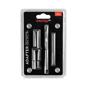 Адаптер для коронок Dnipro-M шестигор. хвостовик