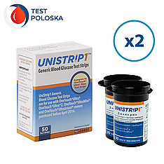Тест-смужки Gen Ultimate (аналог OneTouch Ultra) 100 шт. у 2 флакони по 50 шт. в пакованні