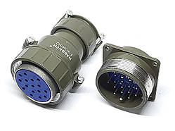 Металевий силовий роз'єм P40K8Q на 16 контактів