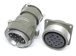 Металевий силовий роз'єм P40J3Q на 14 контактів