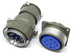 Металевий силовий роз'єм P40J2Q на 9 контактів