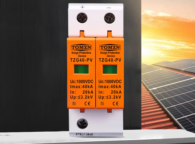 УЗИП Tomzn DC 2P SPD 500V 20KA~40KA. Защита панелей от перенапряжения ...